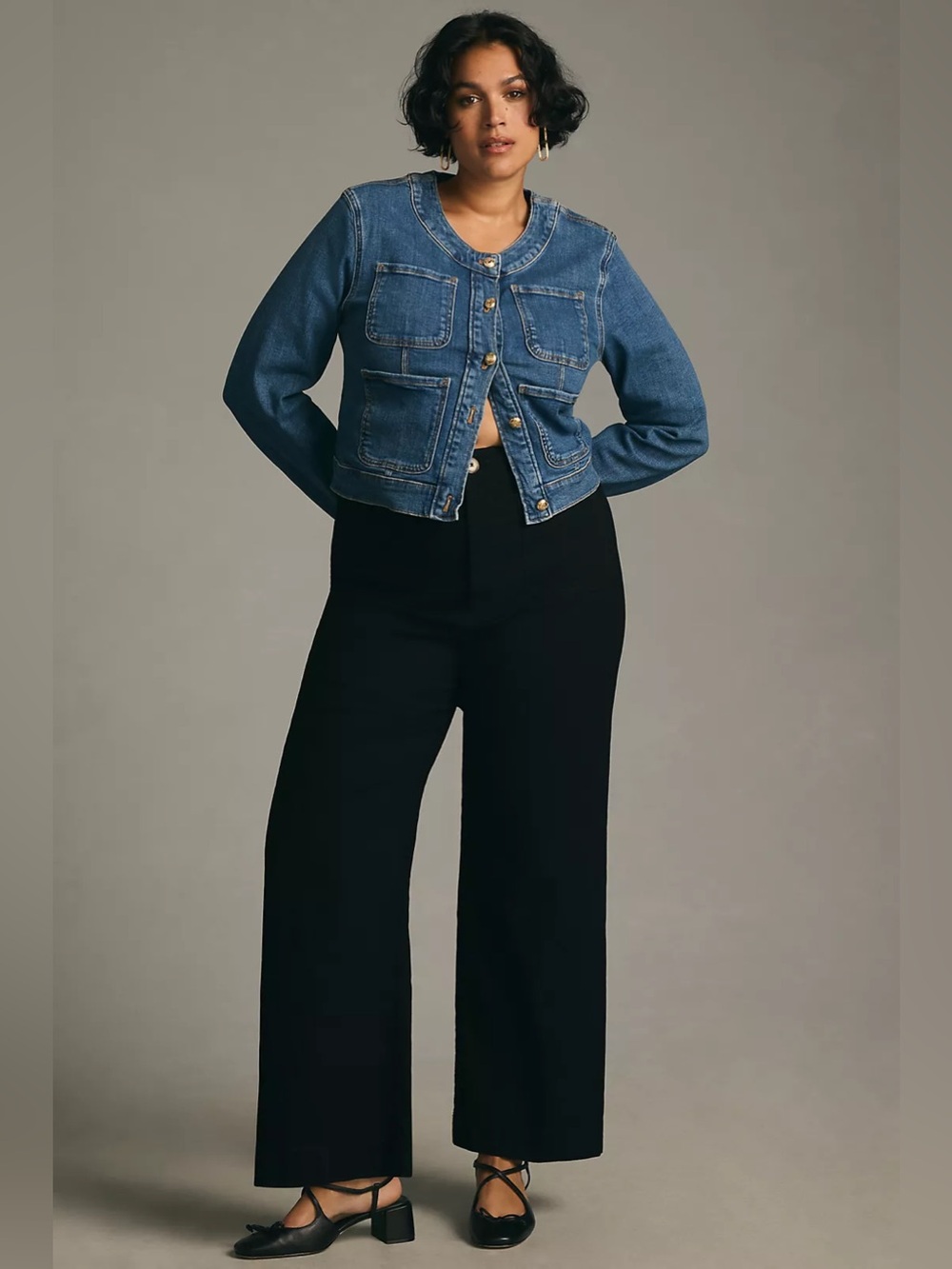 Maeve Anthropologie The Colette Black Wide-Leg Full-Length Pant | Women’s 20W - Picture 14 of 16